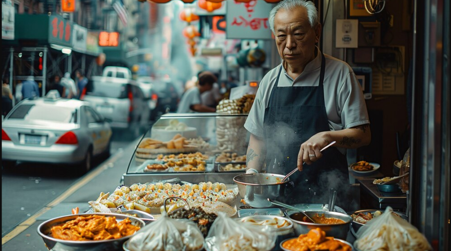 Chinatown Hawker Leftovers Consumption